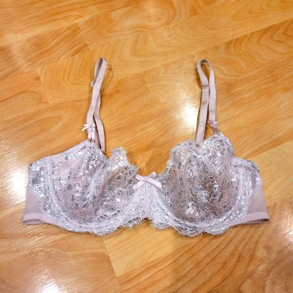 Victoria's Secret Dream Angels Push-Up Without Padding Pink Silver 36B - Picture 2 of 9